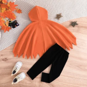 Halloween Baby Ghost Cape Outfit – 2PCS Costume Set - Image 5