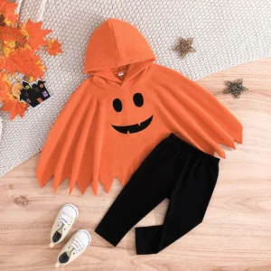 Halloween Baby Ghost Cape Outfit – 2PCS Costume Set - Image 14