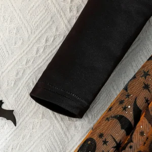 Girls Halloween Bat Dress – Cute Spider Web Tulle Party Outfit - Image 6