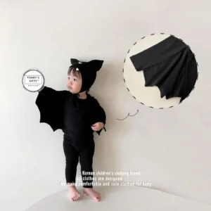 Baby Bat Costume – 3PC Halloween Outfit for Toddlers - Image 9
