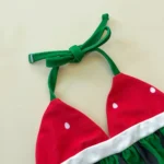 Baby Girl Watermelon Swimsuit – 3PC Summer Bikini Set - Image 3