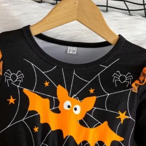 Girls Halloween Bat Dress – Cute Spider Web Tulle Party Outfit - Image 16