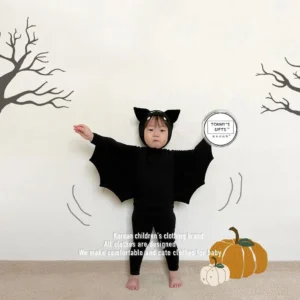 Baby Bat Costume – 3PC Halloween Outfit for Toddlers - Image 3