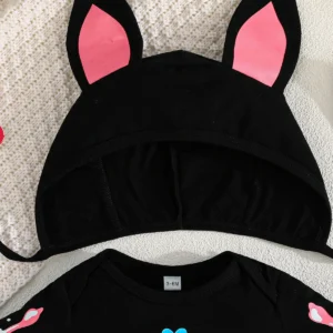 Baby Bat Skeleton Costume Romper with Hat - Image 6