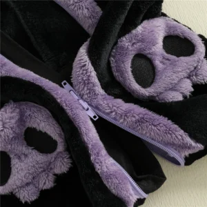 Baby Black Cat Costume Romper with Wings - Image 6