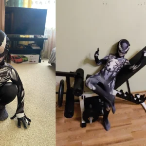 Kids Venom & Carnage Bodysuit Costume - Image 7