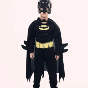 Kids Batman Costume with Mask & Cape - Image 8