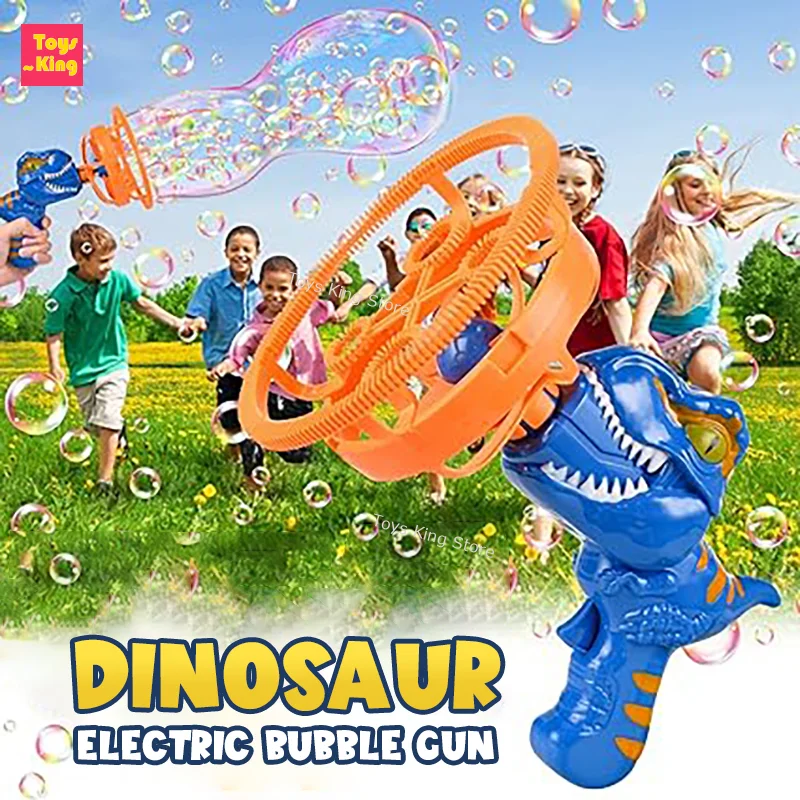 kf-S627287cd84ec4ef6a98891b0dec3d501o Dinosaur Bubble Gun - Image 1