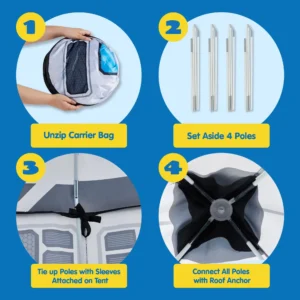 Kids Rocket Tent Set - Image 8